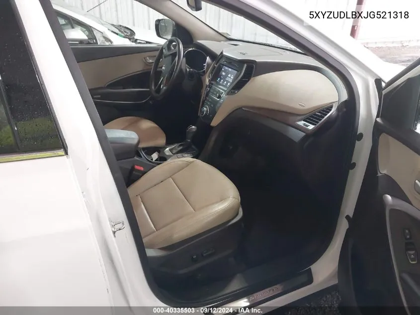 5XYZUDLBXJG521318 2018 Hyundai Santa Fe Sport 2.4L