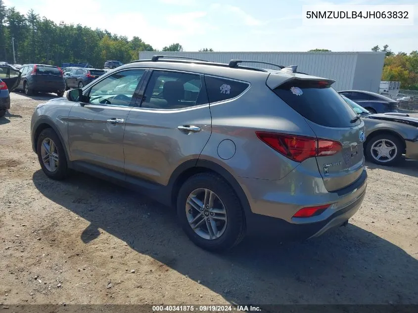 5NMZUDLB4JH063832 2018 Hyundai Santa Fe Sport 2.4L