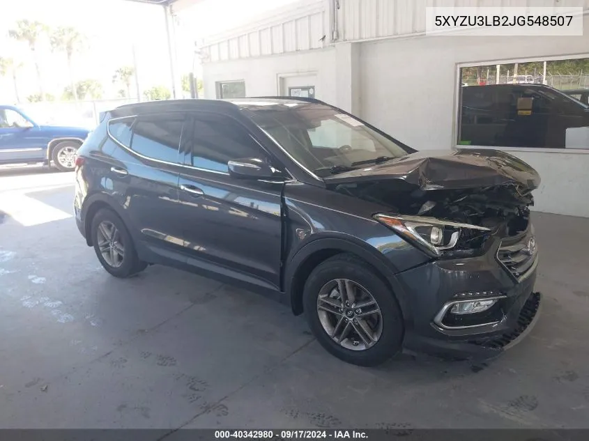 2018 Hyundai Santa Fe Sport 2.4L VIN: 5XYZU3LB2JG548507 Lot: 40342980