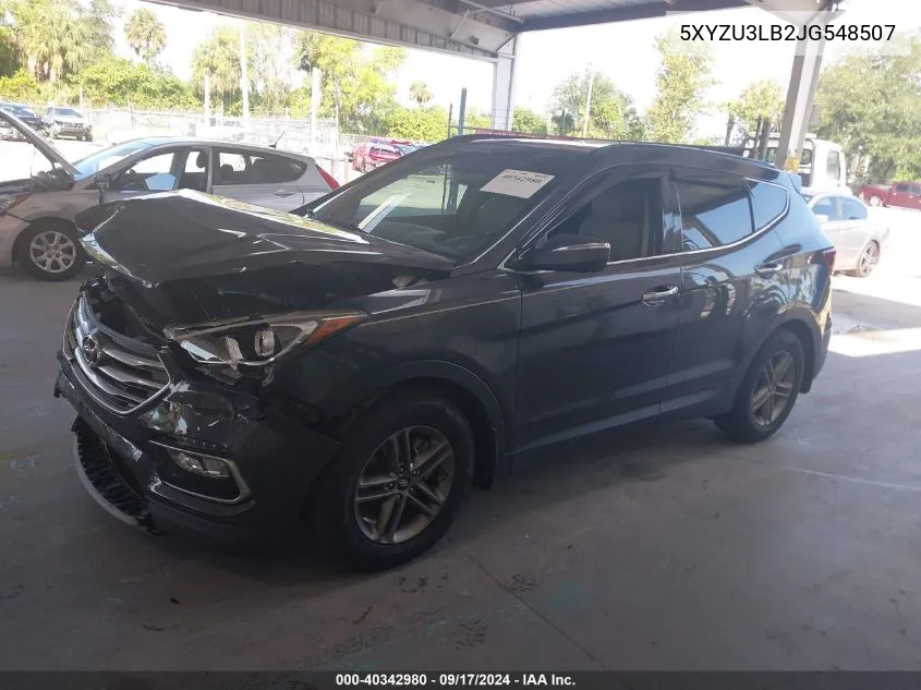 2018 Hyundai Santa Fe Sport 2.4L VIN: 5XYZU3LB2JG548507 Lot: 40342980