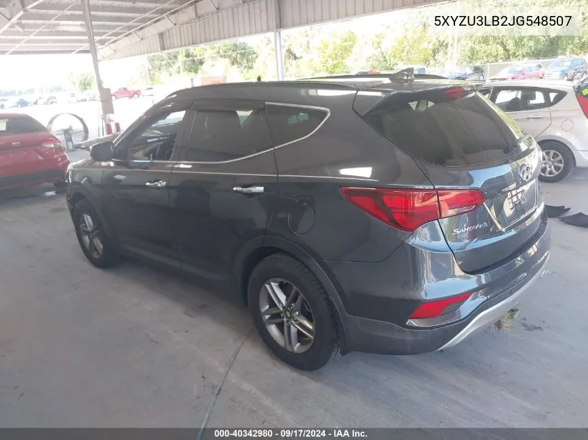 2018 Hyundai Santa Fe Sport 2.4L VIN: 5XYZU3LB2JG548507 Lot: 40342980