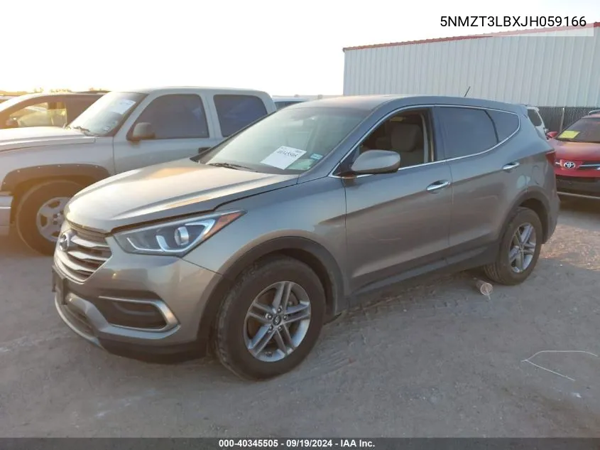 2018 Hyundai Santa Fe Sport 2.4L VIN: 5NMZT3LBXJH059166 Lot: 40345505