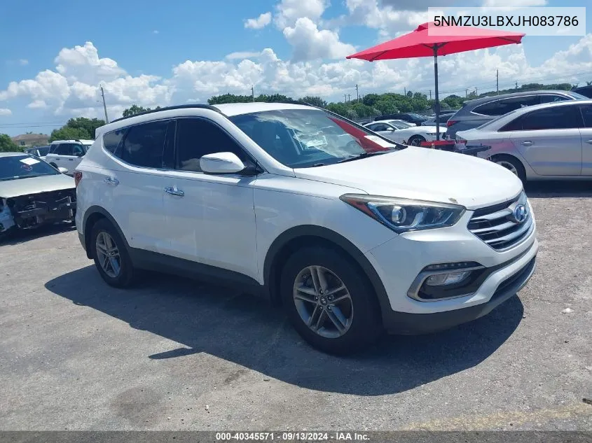 5NMZU3LBXJH083786 2018 Hyundai Santa Fe Sport 2.4L