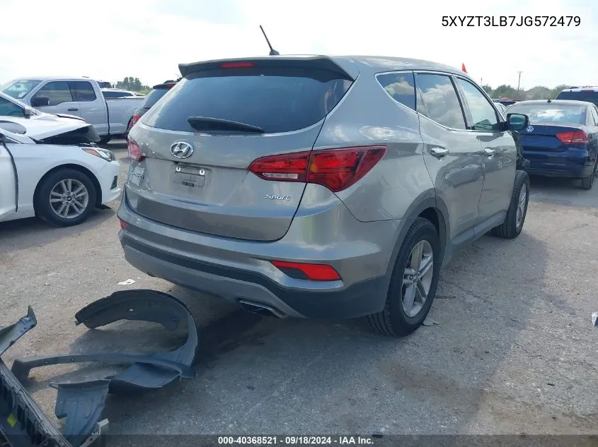 2018 Hyundai Santa Fe Sport 2.4L VIN: 5XYZT3LB7JG572479 Lot: 40368521