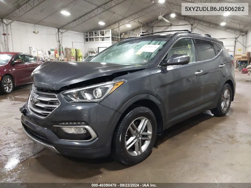 2018 Hyundai Santa Fe Sport 2.4L VIN: 5XYZUDLB6JG506282 Lot: 40390470