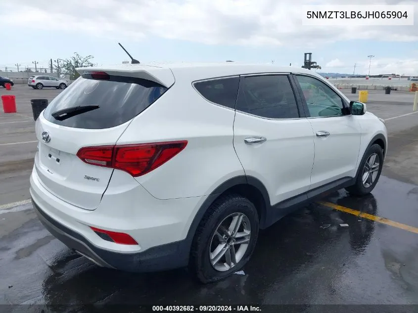 5NMZT3LB6JH065904 2018 Hyundai Santa Fe Sport 2.4L