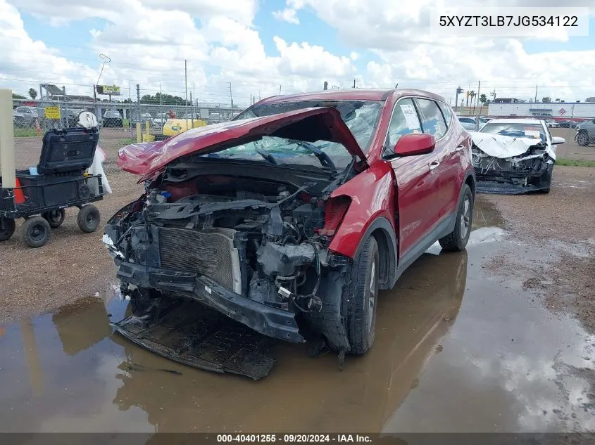 5XYZT3LB7JG534122 2018 Hyundai Santa Fe Sport 2.4L