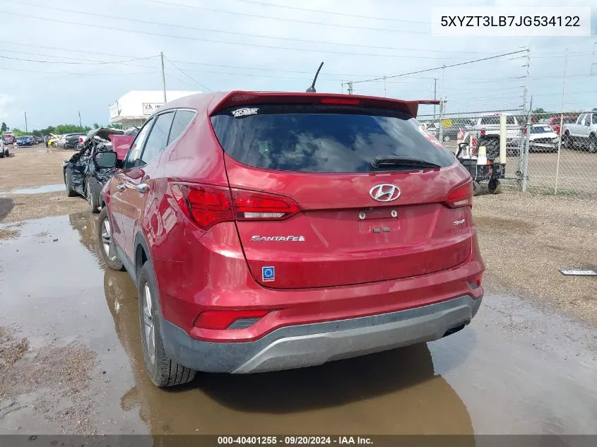 5XYZT3LB7JG534122 2018 Hyundai Santa Fe Sport 2.4L