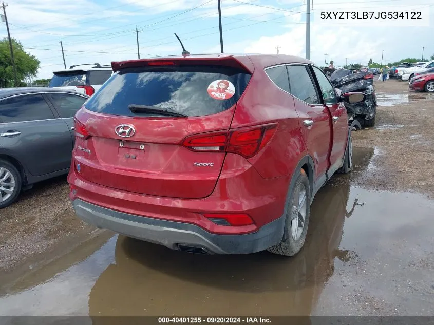 5XYZT3LB7JG534122 2018 Hyundai Santa Fe Sport 2.4L