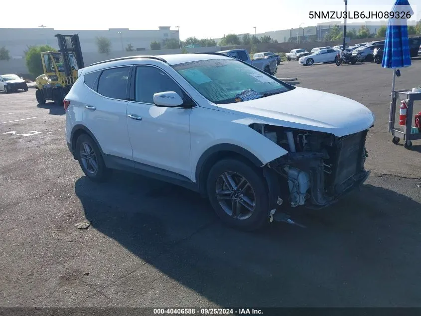 2018 Hyundai Santa Fe Sport 2.4L VIN: 5NMZU3LB6JH089326 Lot: 40406588