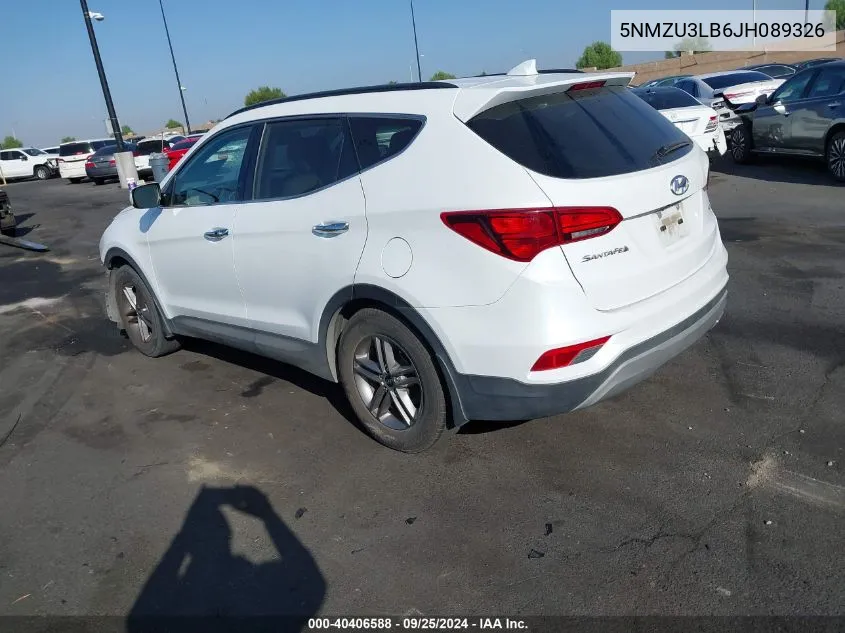 5NMZU3LB6JH089326 2018 Hyundai Santa Fe Sport 2.4L