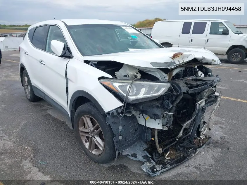 2018 Hyundai Santa Fe Sport VIN: 5NMZTDLB3JH094458 Lot: 40410157