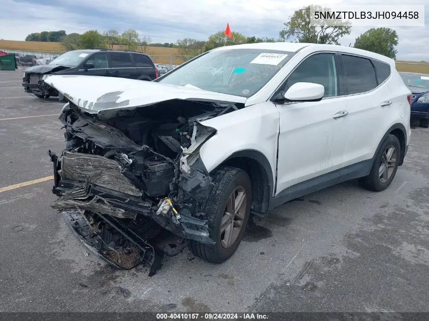 2018 Hyundai Santa Fe Sport VIN: 5NMZTDLB3JH094458 Lot: 40410157