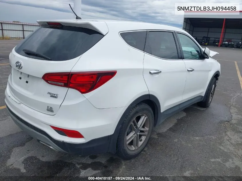 2018 Hyundai Santa Fe Sport VIN: 5NMZTDLB3JH094458 Lot: 40410157