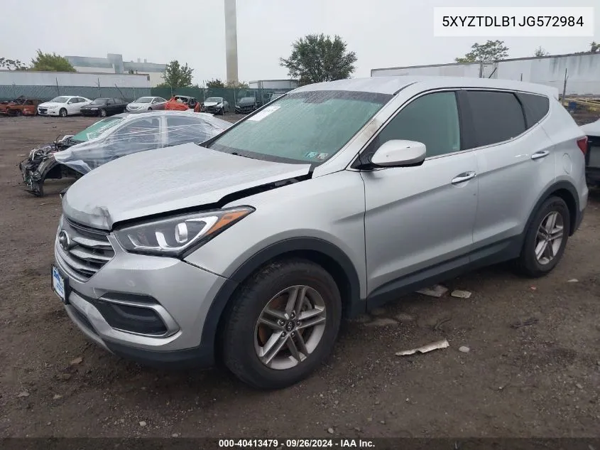 2018 Hyundai Santa Fe Sport VIN: 5XYZTDLB1JG572984 Lot: 40413479