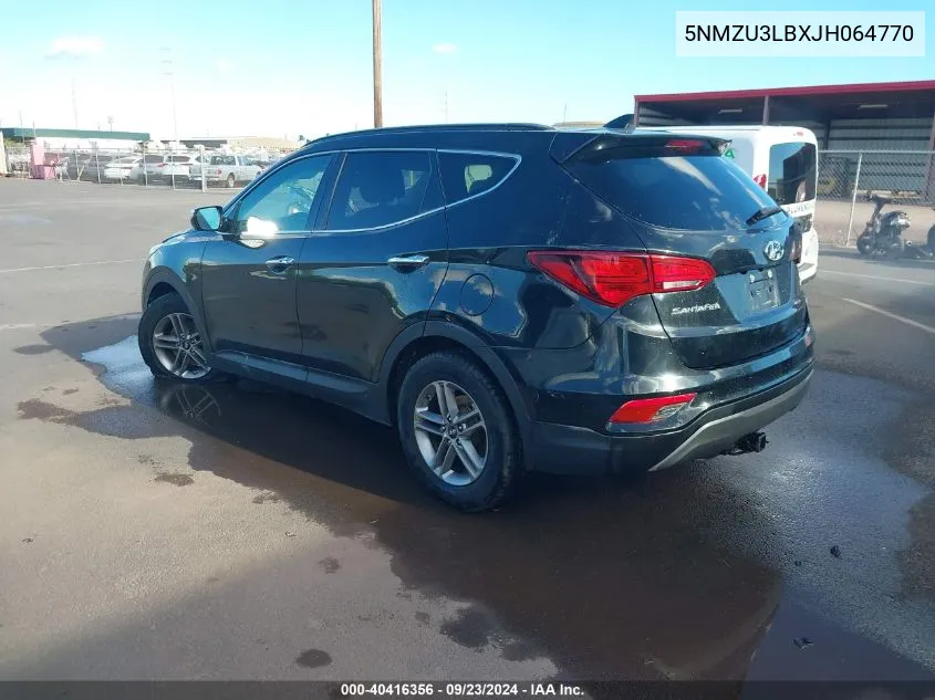 5NMZU3LBXJH064770 2018 Hyundai Santa Fe Sport 2.4L