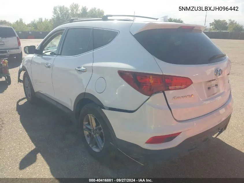 5NMZU3LBXJH096442 2018 Hyundai Santa Fe Sport 2.4L