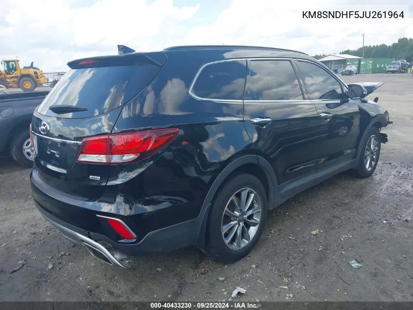 KM8SNDHF5JU261964 2018 Hyundai Santa Fe Se