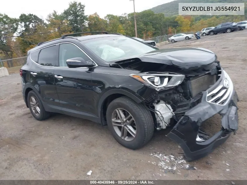 5XYZUDLB1JG554921 2018 Hyundai Santa Fe Sport 2.4L