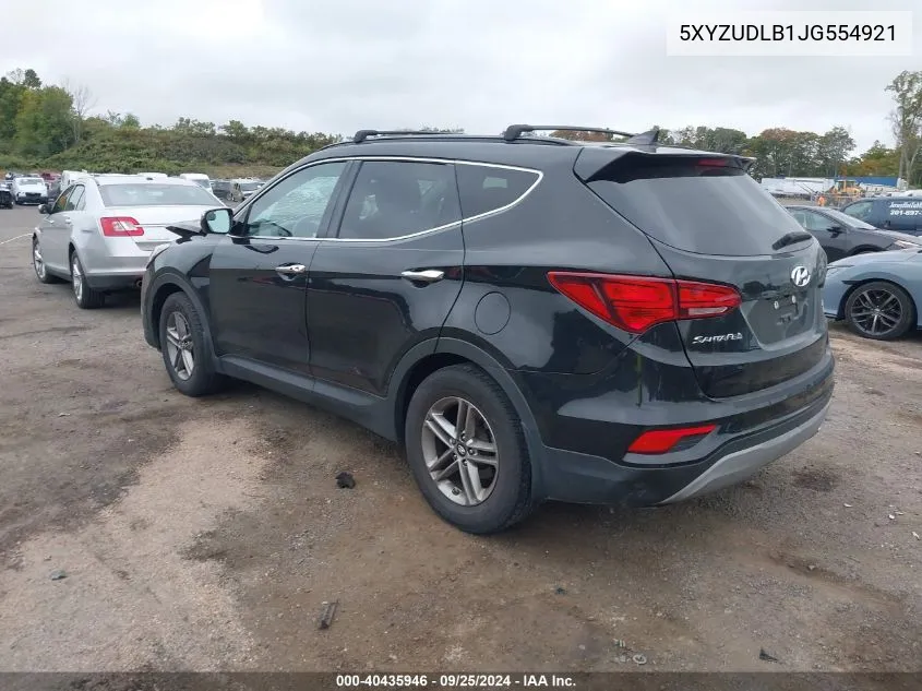 5XYZUDLB1JG554921 2018 Hyundai Santa Fe Sport 2.4L