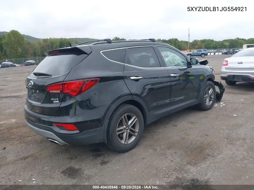 5XYZUDLB1JG554921 2018 Hyundai Santa Fe Sport 2.4L