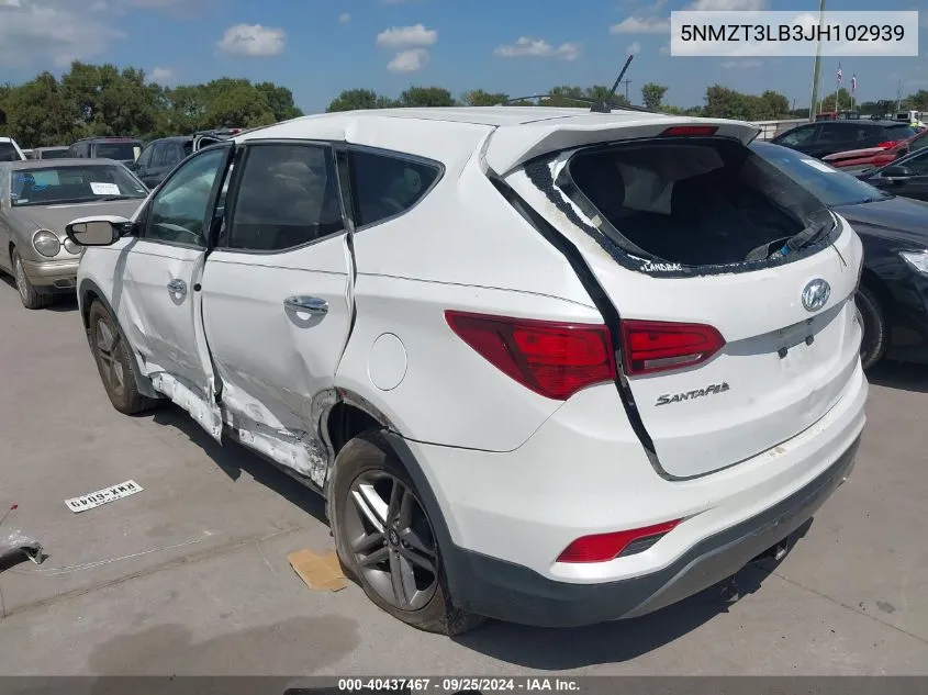 5NMZT3LB3JH102939 2018 Hyundai Santa Fe Sport 2.4L