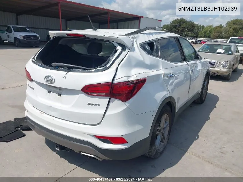 2018 Hyundai Santa Fe Sport 2.4L VIN: 5NMZT3LB3JH102939 Lot: 40437467