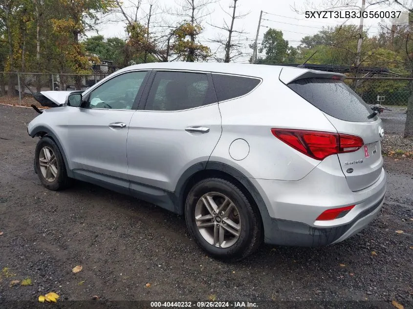 2018 Hyundai Santa Fe Sport 2.4L VIN: 5XYZT3LB3JG560037 Lot: 40440232