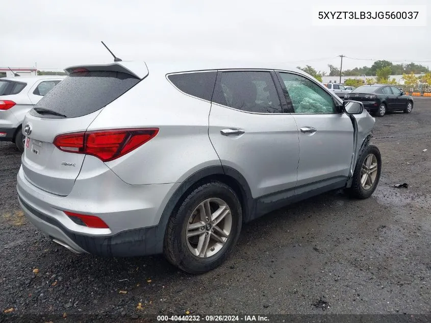 5XYZT3LB3JG560037 2018 Hyundai Santa Fe Sport 2.4L