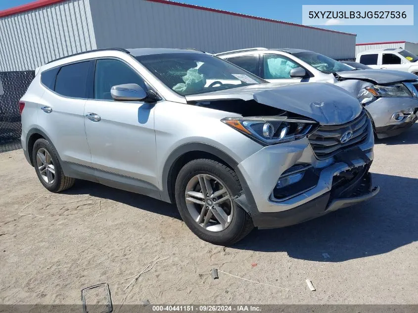 5XYZU3LB3JG527536 2018 Hyundai Santa Fe Sport