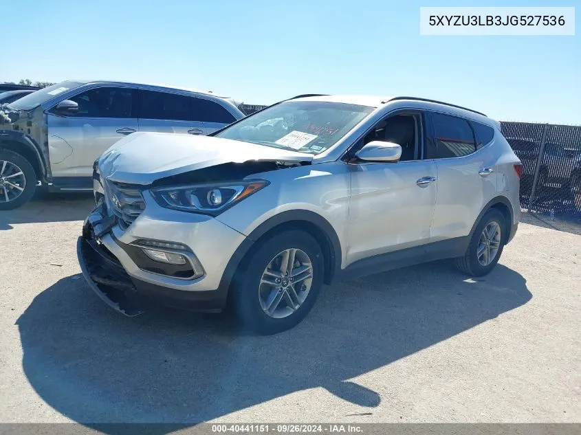 5XYZU3LB3JG527536 2018 Hyundai Santa Fe Sport