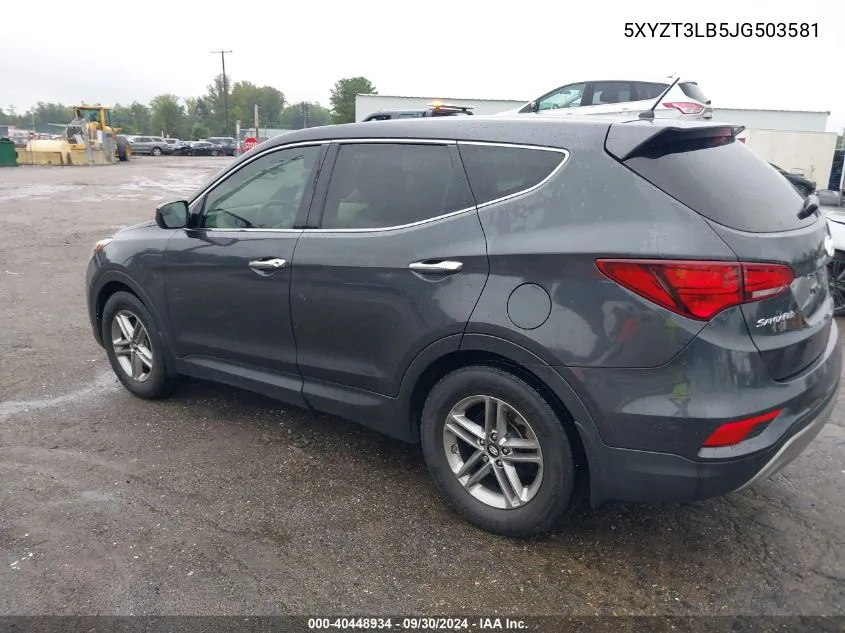 2018 Hyundai Santa Fe Sport VIN: 5XYZT3LB5JG503581 Lot: 40448934