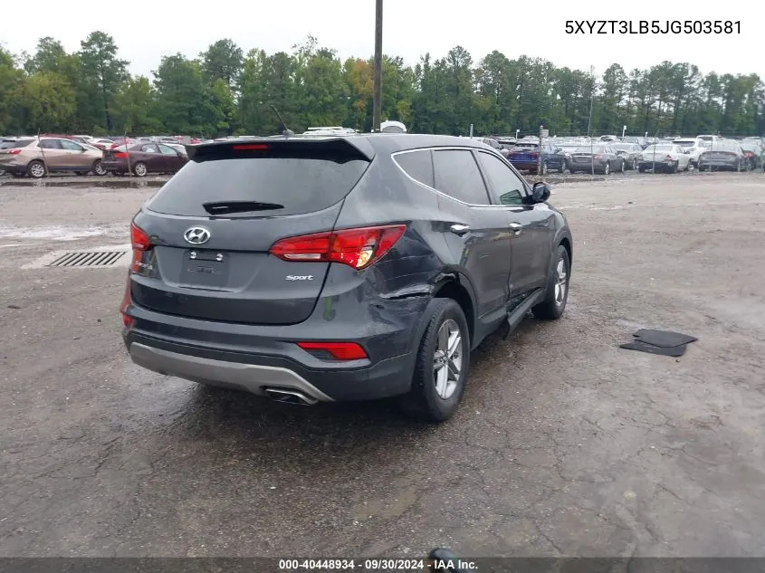 2018 Hyundai Santa Fe Sport VIN: 5XYZT3LB5JG503581 Lot: 40448934