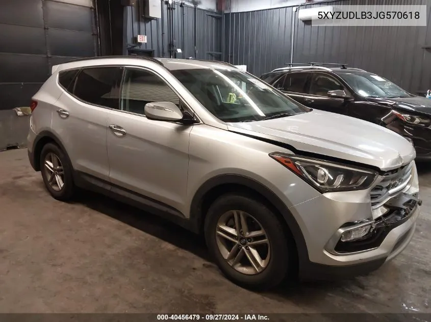 5XYZUDLB3JG570618 2018 Hyundai Santa Fe Sport 2.4L