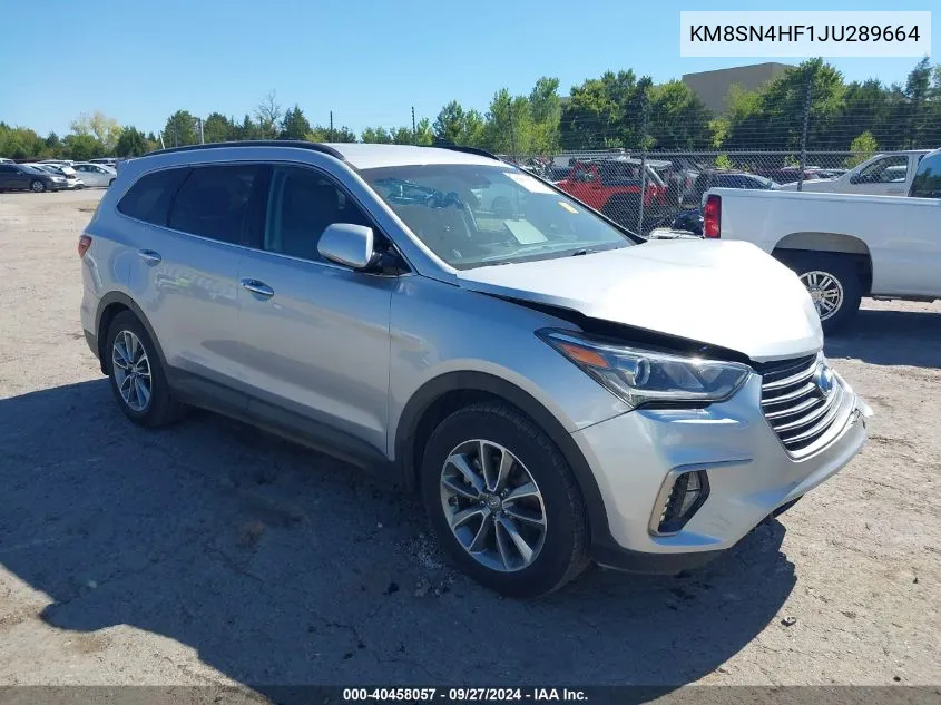 KM8SN4HF1JU289664 2018 Hyundai Santa Fe Se