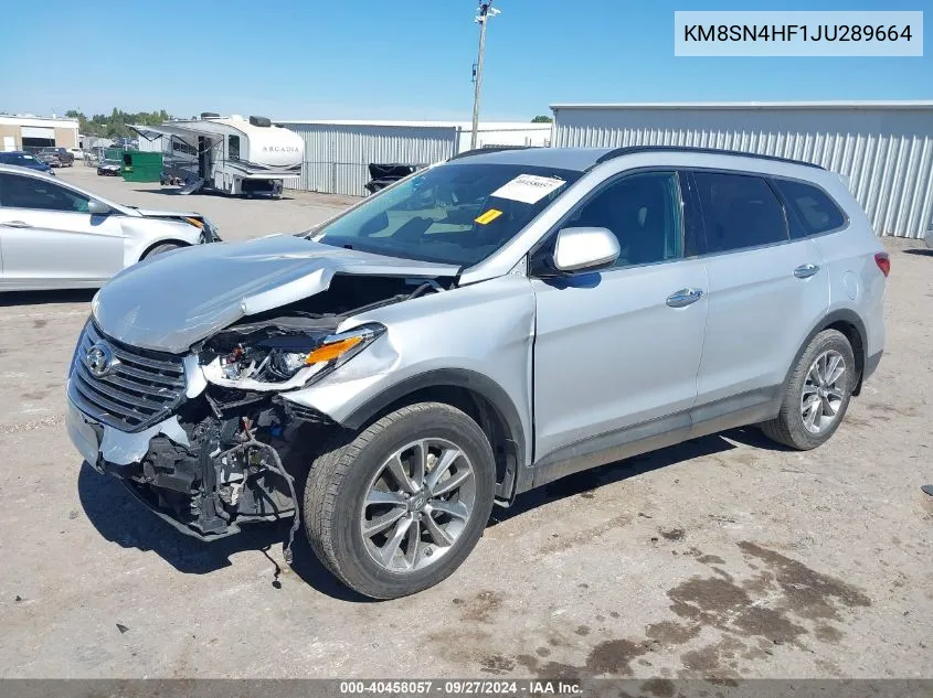 KM8SN4HF1JU289664 2018 Hyundai Santa Fe Se