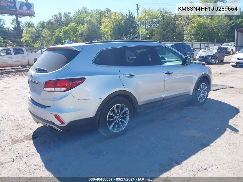 KM8SN4HF1JU289664 2018 Hyundai Santa Fe Se