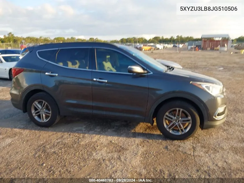 5XYZU3LB8JG510506 2018 Hyundai Santa Fe Sport 2.4L