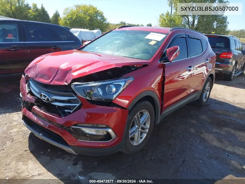 5XYZU3LB5JG507000 2018 Hyundai Santa Fe Sport 2.4L