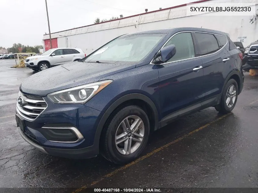 5XYZTDLB8JG552330 2018 Hyundai Santa Fe Sport 2.4L