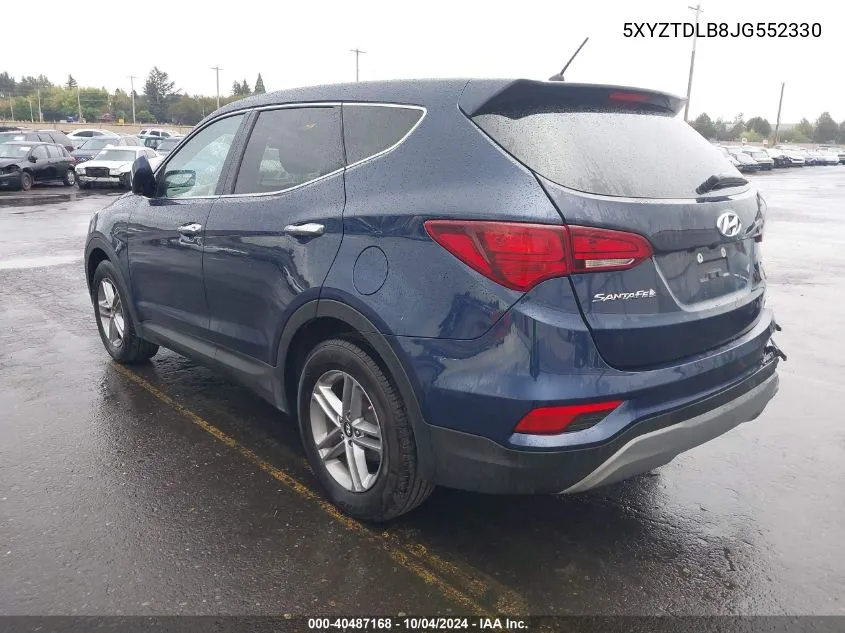 5XYZTDLB8JG552330 2018 Hyundai Santa Fe Sport 2.4L