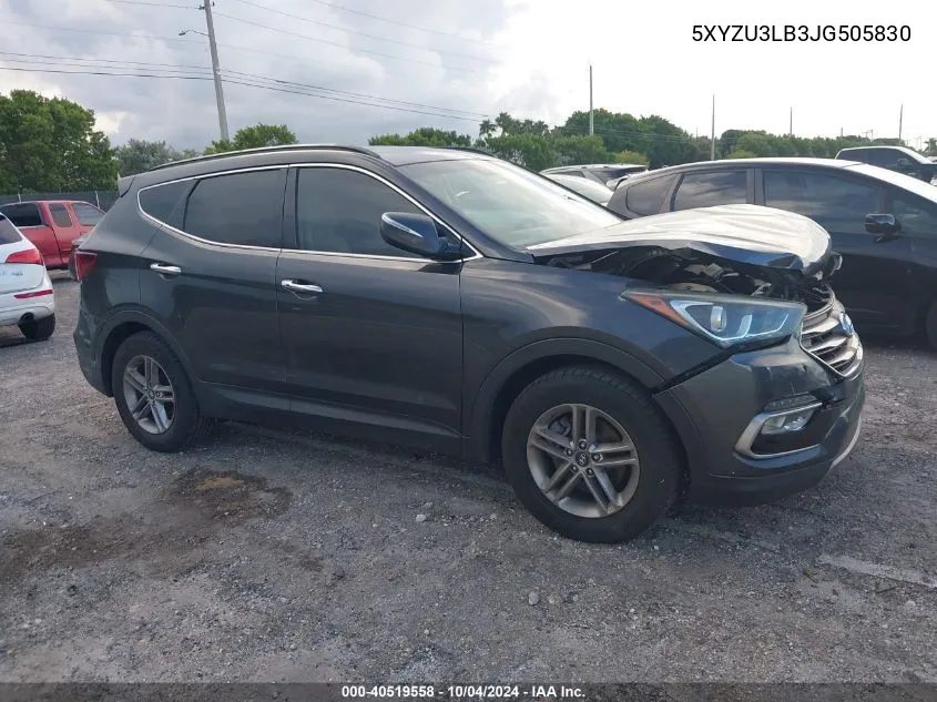 5XYZU3LB3JG505830 2018 Hyundai Santa Fe Sport 2.4L