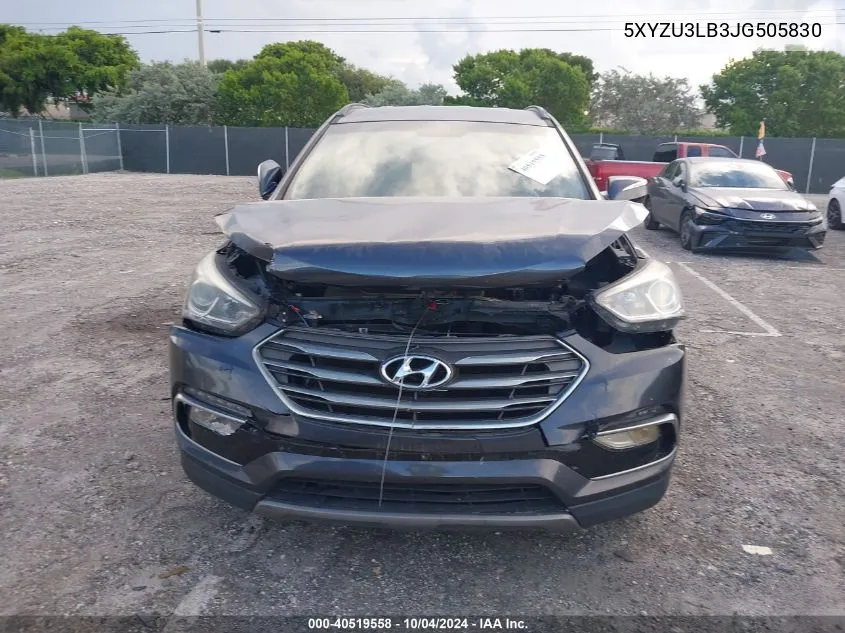 5XYZU3LB3JG505830 2018 Hyundai Santa Fe Sport 2.4L