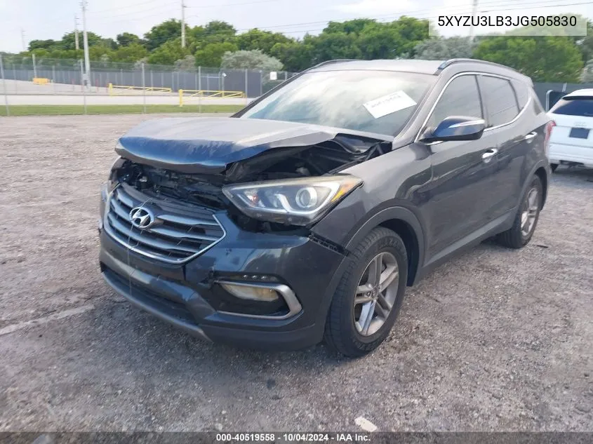 5XYZU3LB3JG505830 2018 Hyundai Santa Fe Sport 2.4L