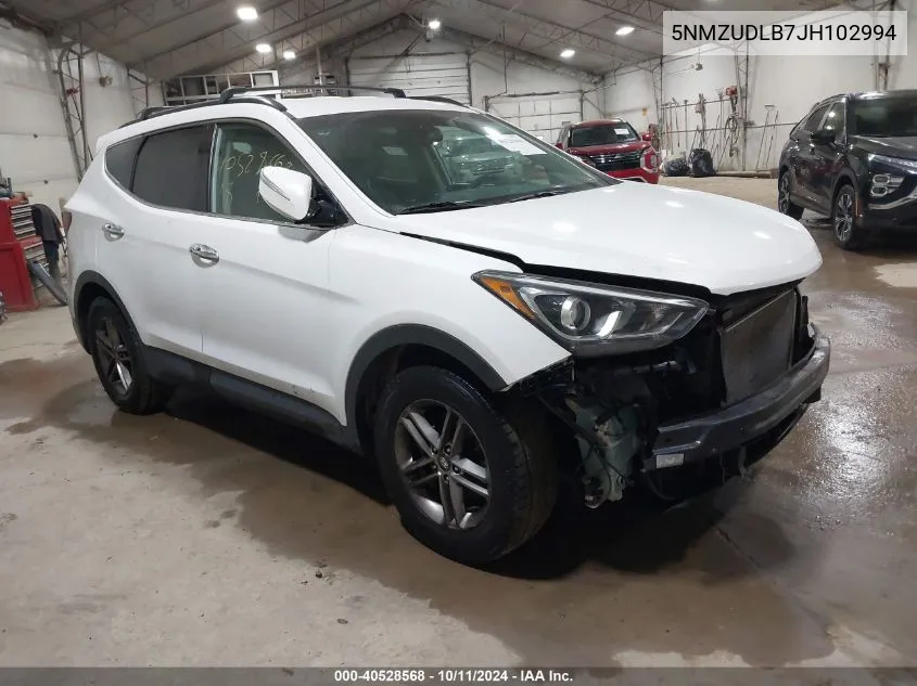 2018 Hyundai Santa Fe Sport 2.4L VIN: 5NMZUDLB7JH102994 Lot: 40528568