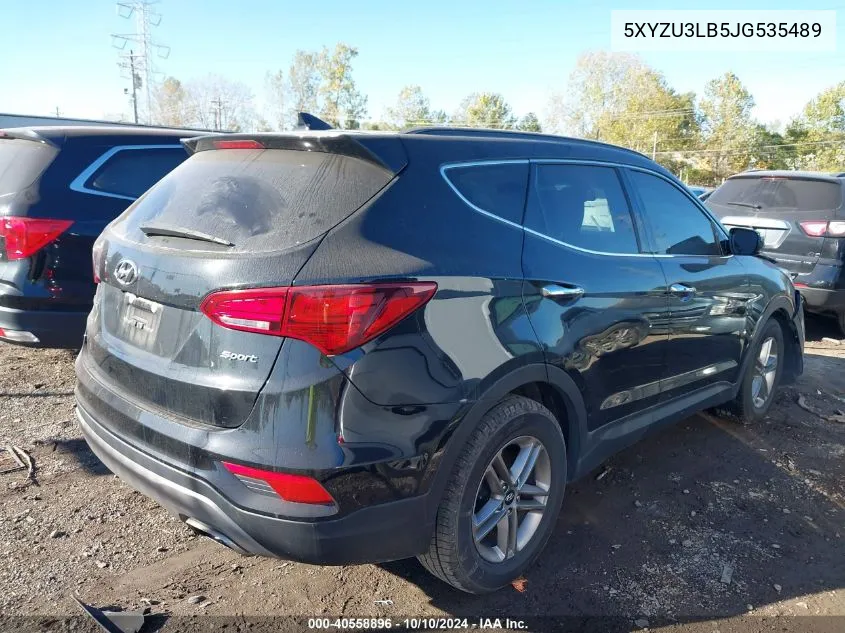 2018 Hyundai Santa Fe Sport 2.4L VIN: 5XYZU3LB5JG535489 Lot: 40558896