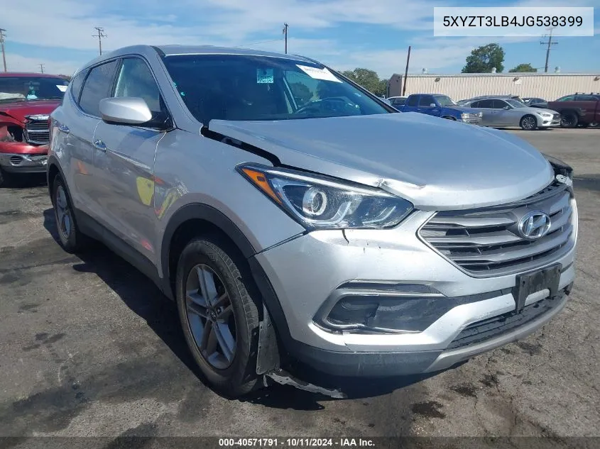 2018 Hyundai Santa Fe Sport 2.4L VIN: 5XYZT3LB4JG538399 Lot: 40571791