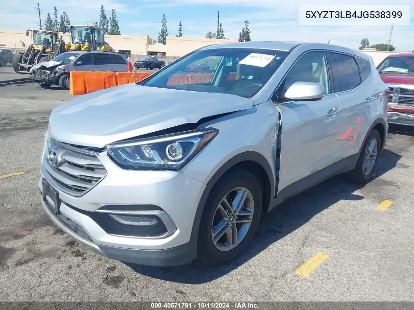 2018 Hyundai Santa Fe Sport 2.4L VIN: 5XYZT3LB4JG538399 Lot: 40571791