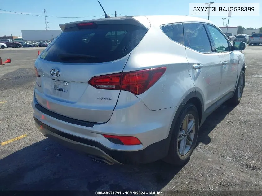 2018 Hyundai Santa Fe Sport 2.4L VIN: 5XYZT3LB4JG538399 Lot: 40571791