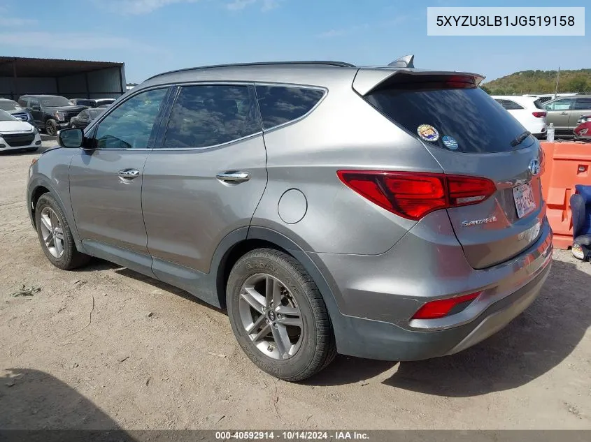 2018 Hyundai Santa Fe Sport 2.4L VIN: 5XYZU3LB1JG519158 Lot: 40592914